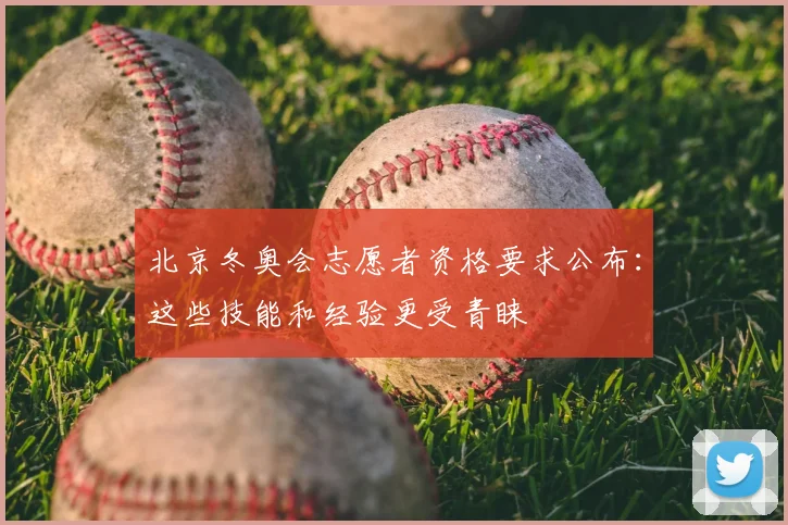 北京冬奥会志愿者资格要求公布：这些技能和经验更受青睐